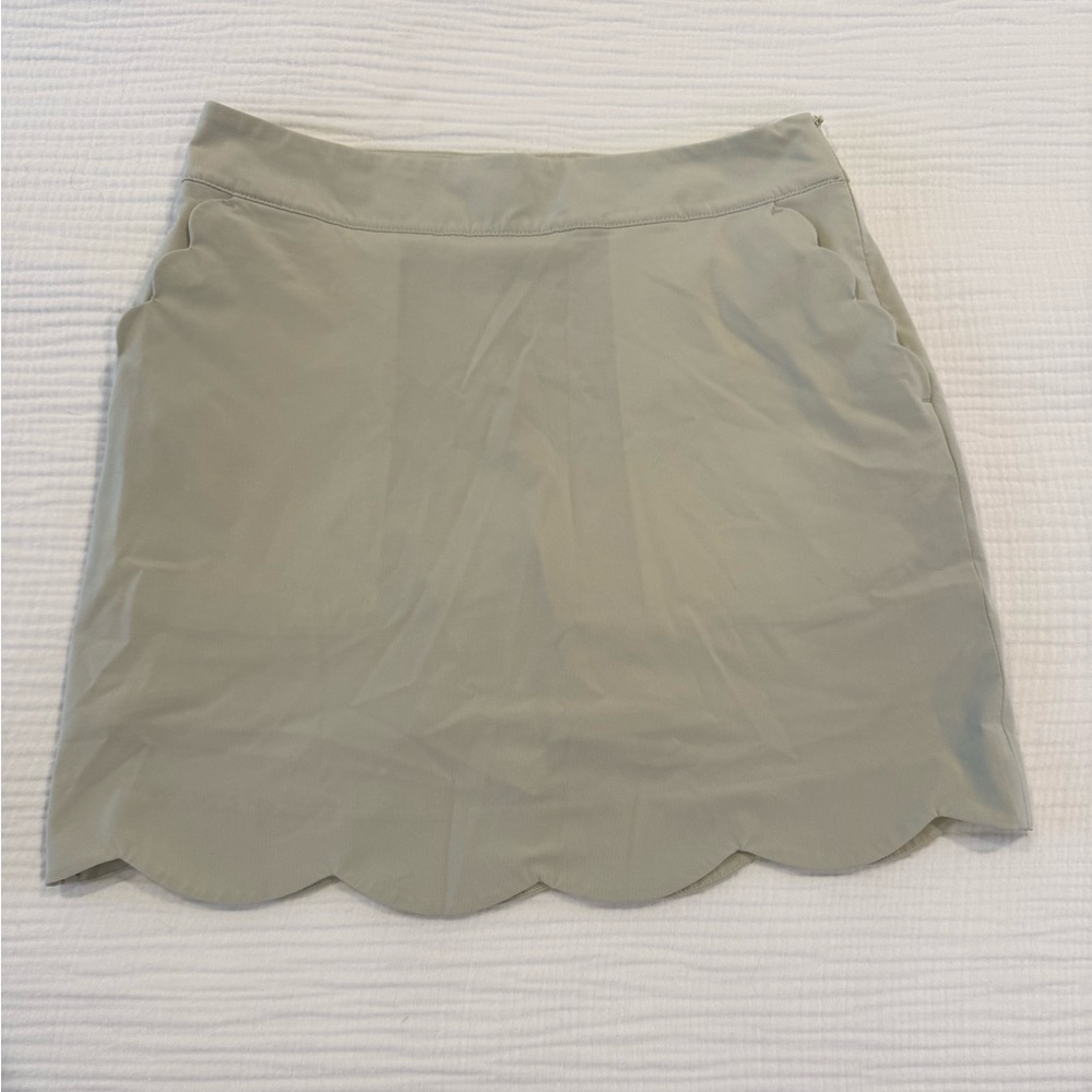 Vineyard Vines tan Performance Golf Skort